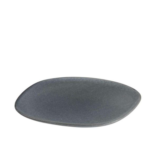PLATE LOUISE KERAMEK GREY LARGE