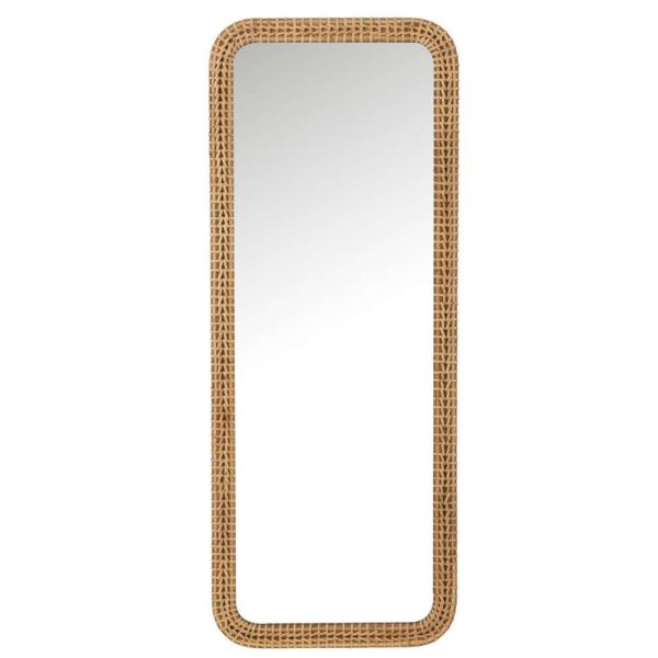 MIRROR RECTANGLE FIR WOOD/GLASS NATURAL