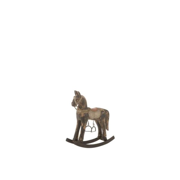 ROCKING HORSE TOPO MANGO WOOD/METAL MIX SMALL