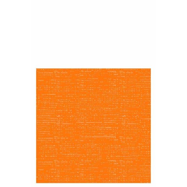 PACK 12 NAPKINS TEXTTILE TOUCH PAPER ORANGE LARGE