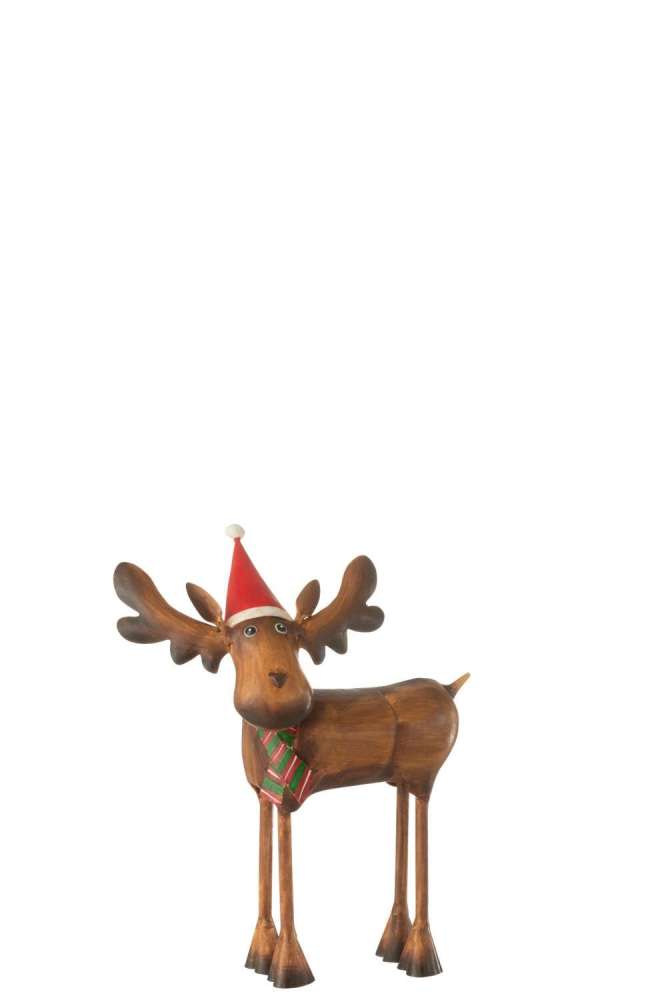MOOSE XMAS HAT IRON MIX LARGE