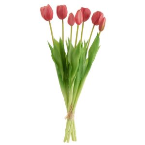 BOUQUET TULIPS 7PIECES PU BRIGHT PINK LARGE
