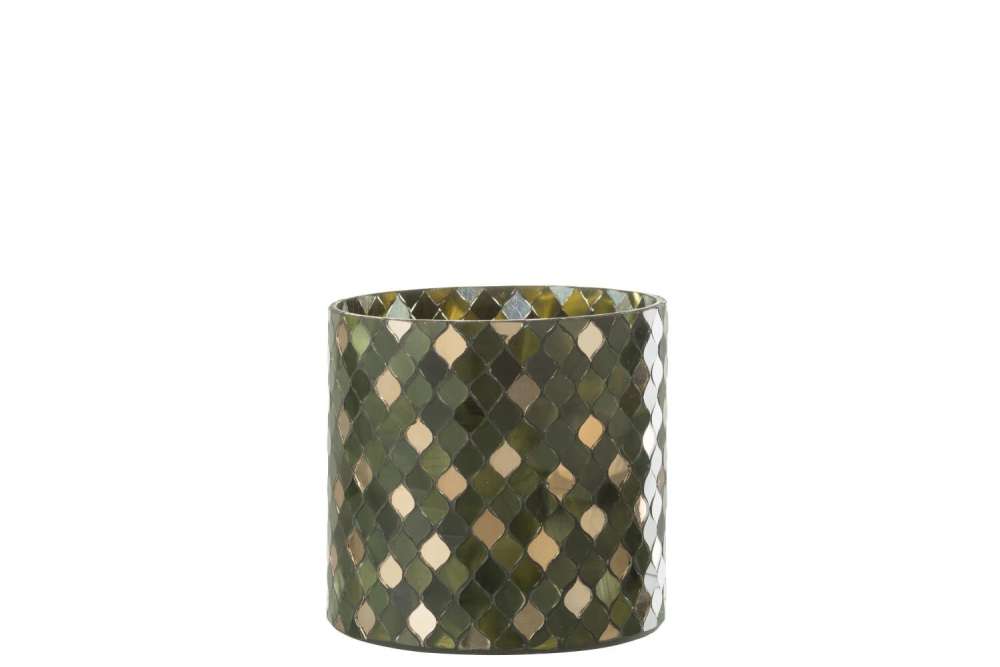 HURRICANE MOSAIC CYLINDER GREEN LARGE