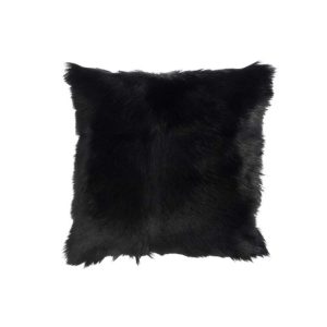 PILLOW GOATSKIN BLACK