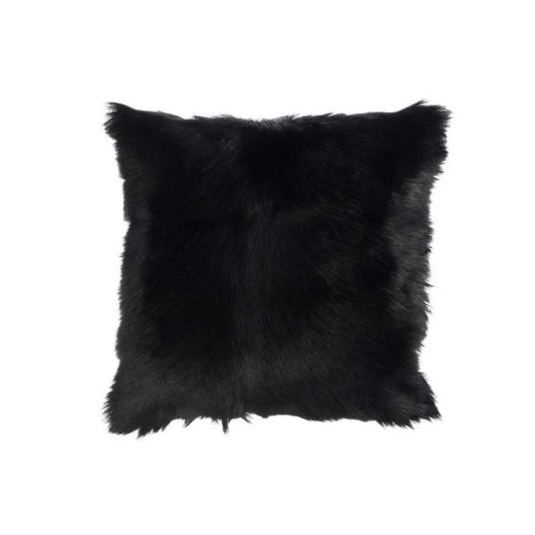 PILLOW GOATSKIN BLACK