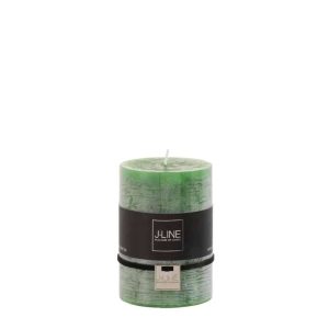 CYLINDER CANDLE LIGHT GREEN M 39H