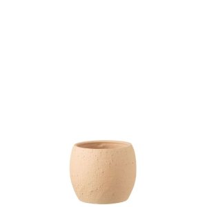 FLOWERPOT ENYA CERAMIC BEIGE MEDIUM