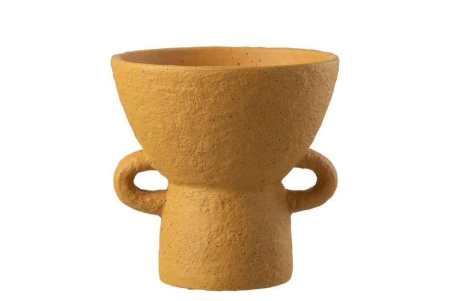 VASE ZENIA CERAMIC OCHRE LARGE