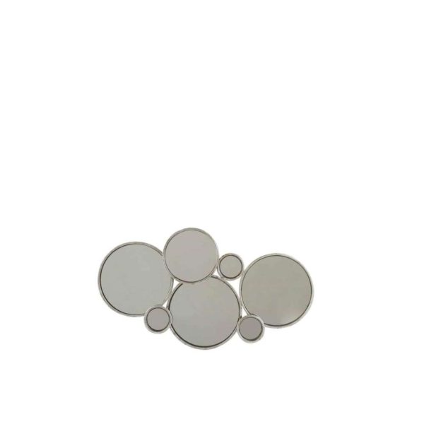 MIRROR  6 CIRCLES METAL SILVER