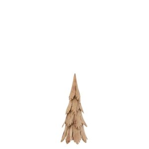 CHRISTMAS TREE PIECES WOOD NATURAL SMALL