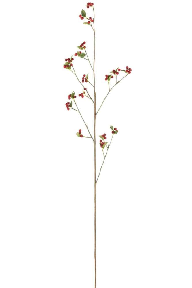 BRANCH BERRIES FINE PLASTIC RED/GREEN MEDIUM