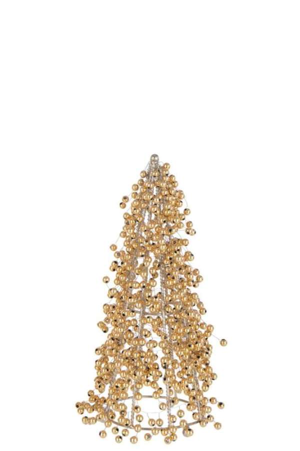 CONE BEADS ACRYLIC GOLD COLORED SMALL