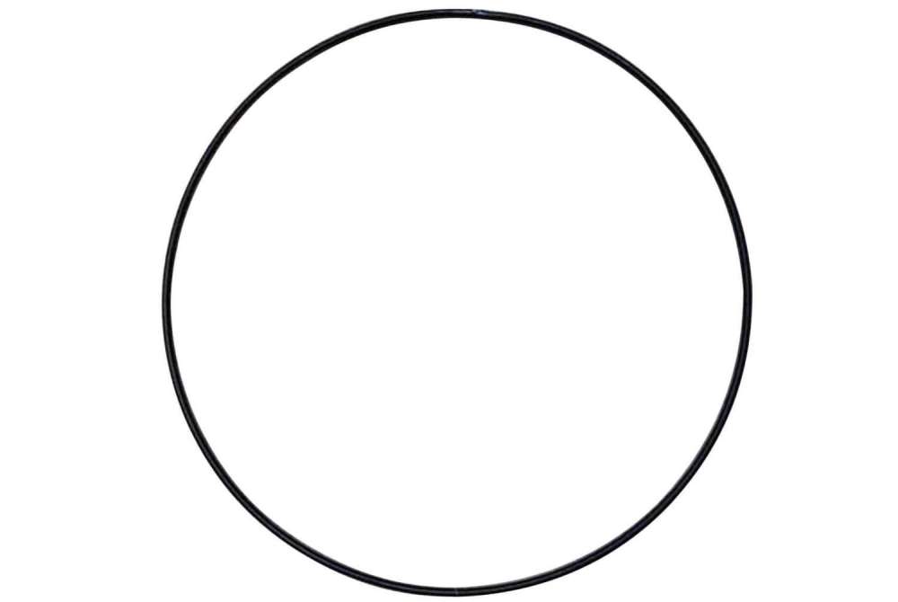RING DECO METAL BLACK XXL 80CM