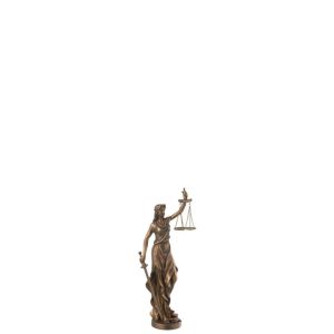 LADY JUSTICE RESIN COPPER SMALL