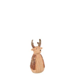 REINDEER WOOD IMITATION POLYRESIN CAMEL SMALL