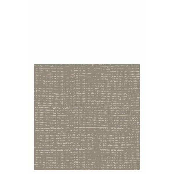 PACK 12 NAPKINS TEXTTILE TOUCH PAPER TAUPE LARGE