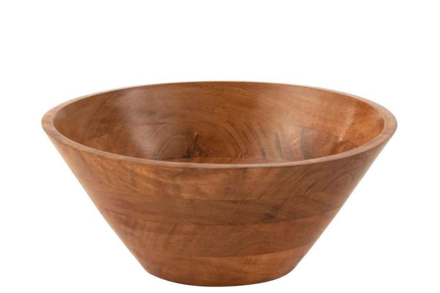 BOWL ACACIA WOOD DARK NATURAL LARGE
