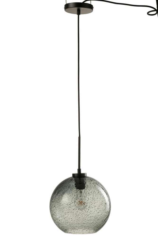 LAMP ORB DOT GLASS GREY LARGE