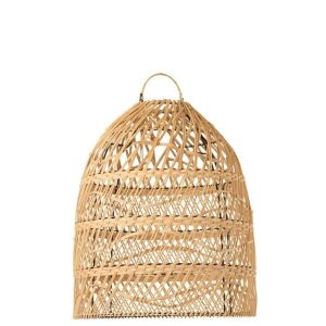 LAMP SHADE WAVES RATTAN NATURAL