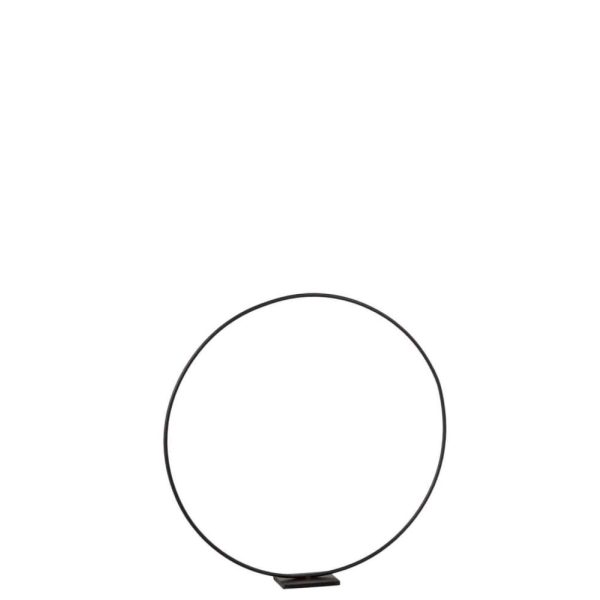 RING ON FOOT METAL BLACK MEDIUM
