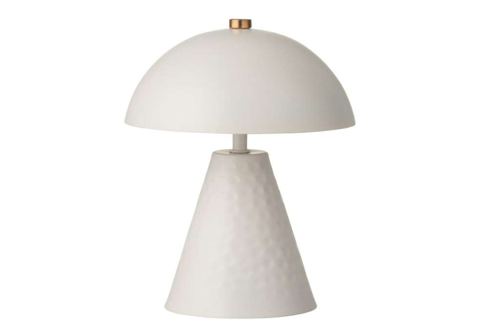 TABLE LAMP MUSHROOM IRON OFF-WHITE
