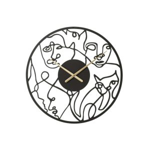 CLOCK FACES METAL BLACK LARGE
