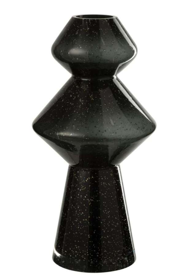 VASE CAROL GLASS BLACK