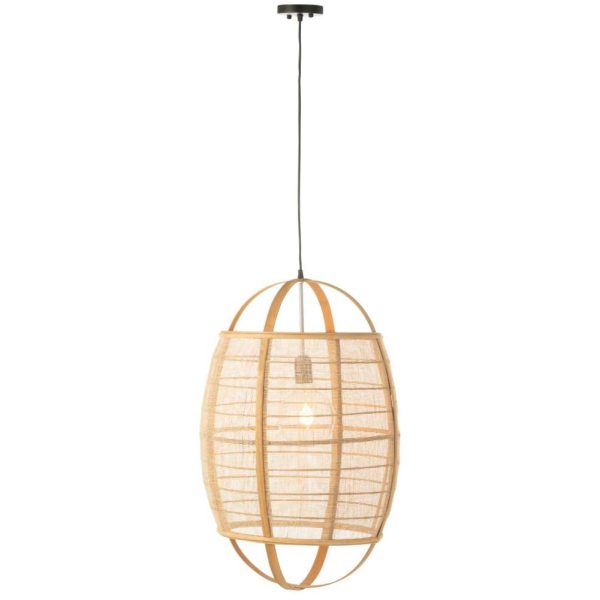 HANGING LAMP ION LINEN/BAMBOO NATURAL LARGE