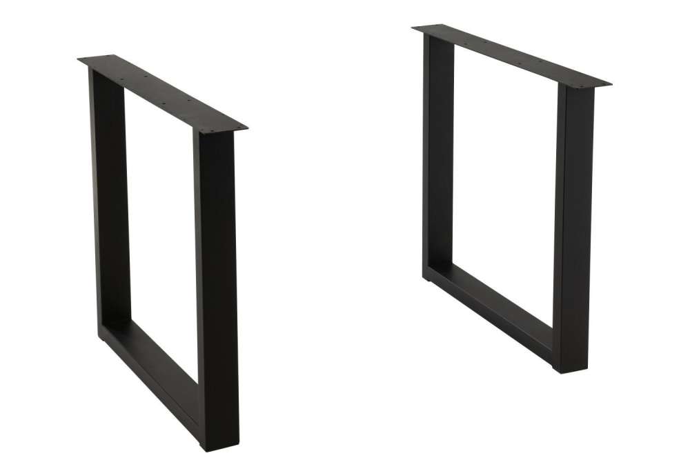 TABLE LEGS RECTANGLE STEEL BLACK