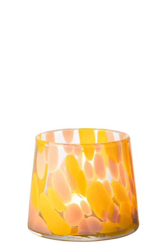 HURRICANE SPECKLES GLASS PINK/OCHRE