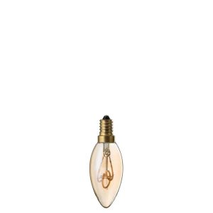 LEDLAMP AMBER  C35 3 LOOPS E14