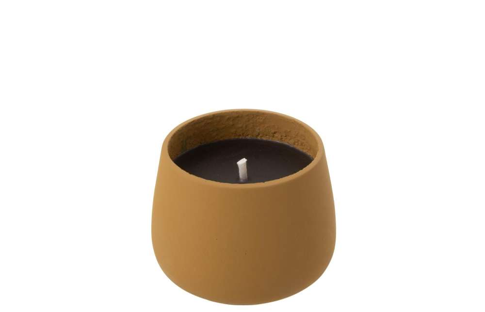 OUTDOOR CANDLE CYRA CEMENT LIGHT BROWN SMALL-18 HOURS