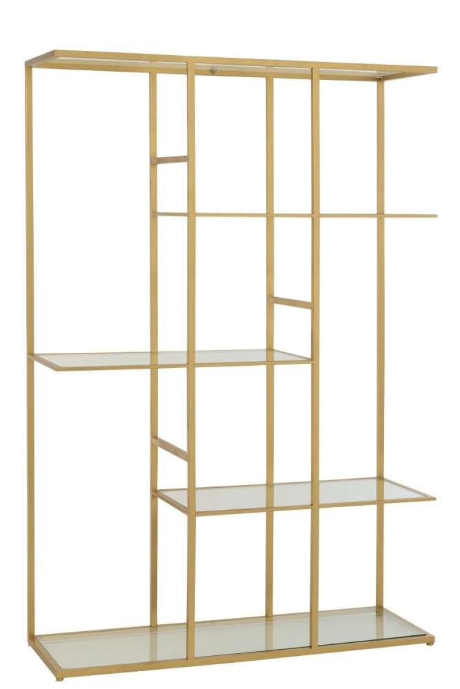 RACK IRON/GLASS GOLD COLORED