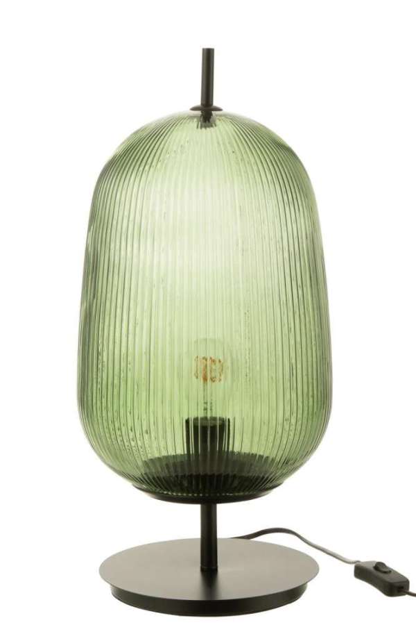 TABLE LAMPE OASIS GLASS GREEN LARGE