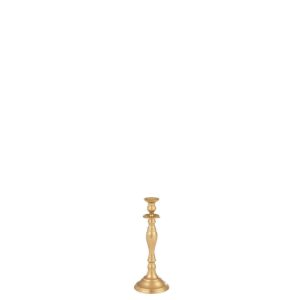 CANDLESTICK CLASSIC ALUMINIUM MAT GOLD SMALL