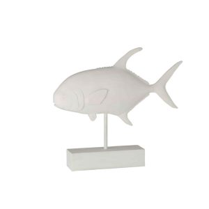 FISH ON FOOT POLY WHITE