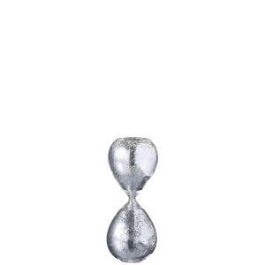 HOURGLASS PEARLS GLASS SILVER SMALL