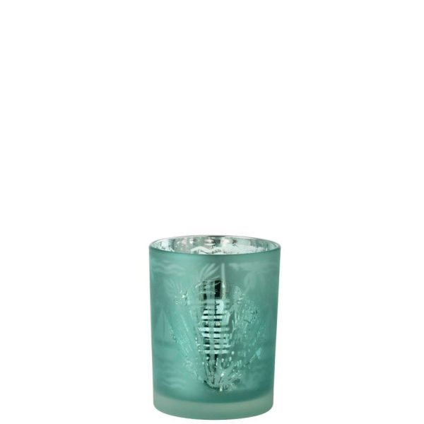 HURRICANE SHELLS GLASS BLUE/SILVER SMALL