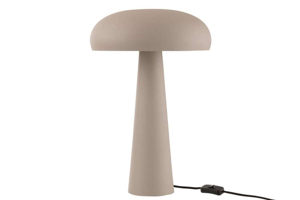 TABLE LAMP IRON GREIGE