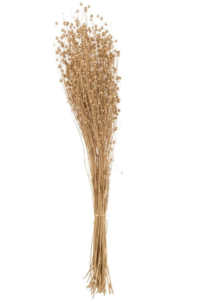 LINEN DRY FLOWER GOLD COLORED