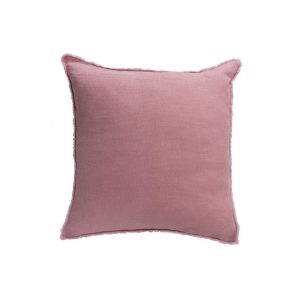 CUSHION STONEWASHED LINEN OLD PINK