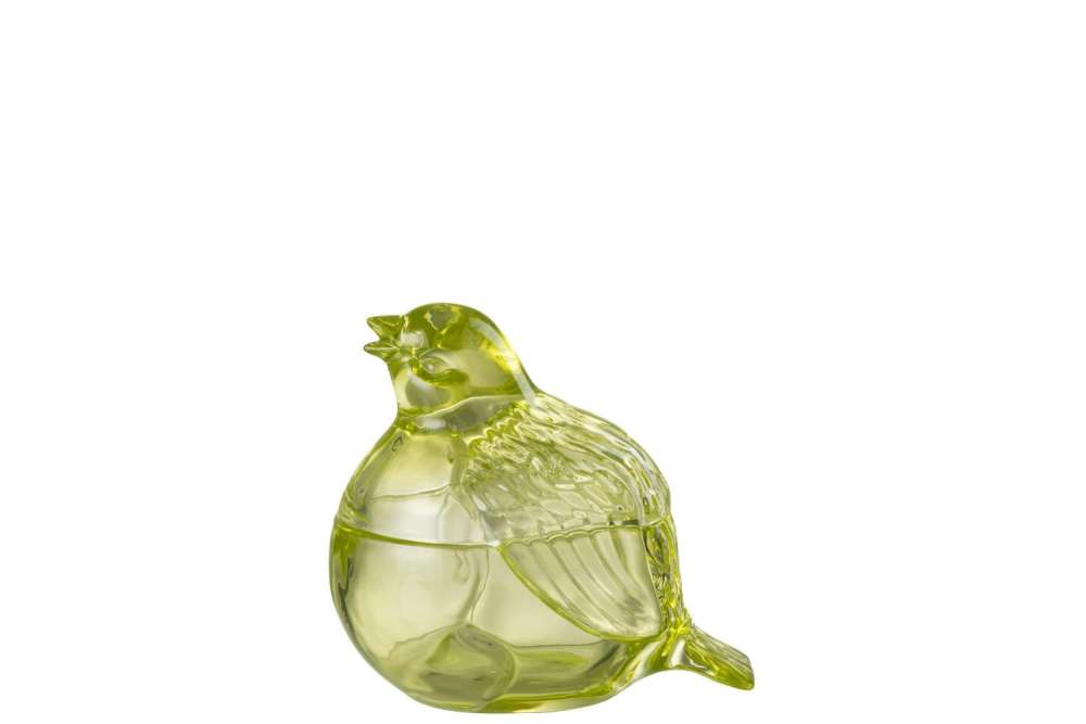 JAR PIGEON GLASS GREEN