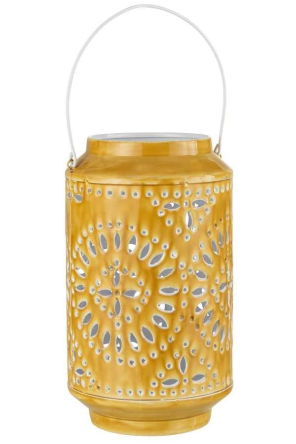 LANTERN HIGH PERFORATED IRON OCHRE