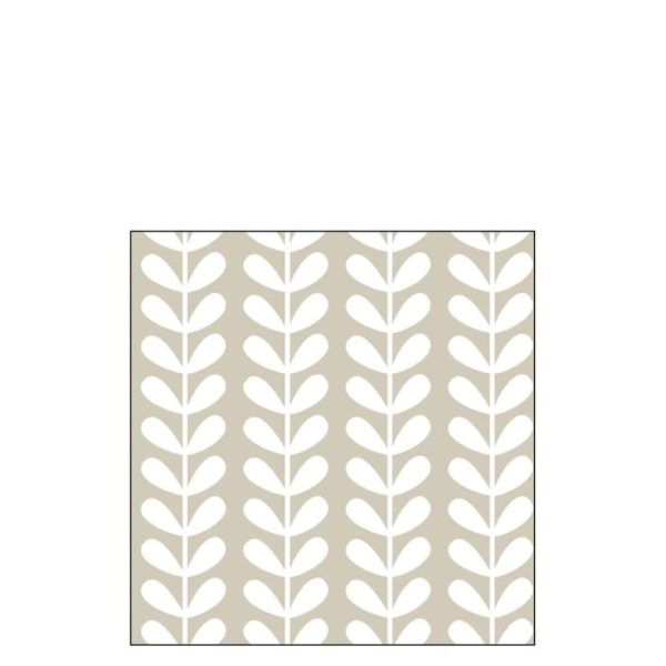 PACK 20 NAPKINS ABSTRACT PAPER TAUPE LARGE