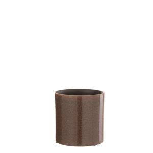 FLOWER POT FLEK CERAMIC BROWN EXTRA SMALL