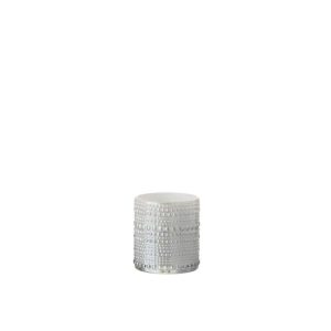 TEALIGHT HOLDER BALLS GLASS GREY SMALL