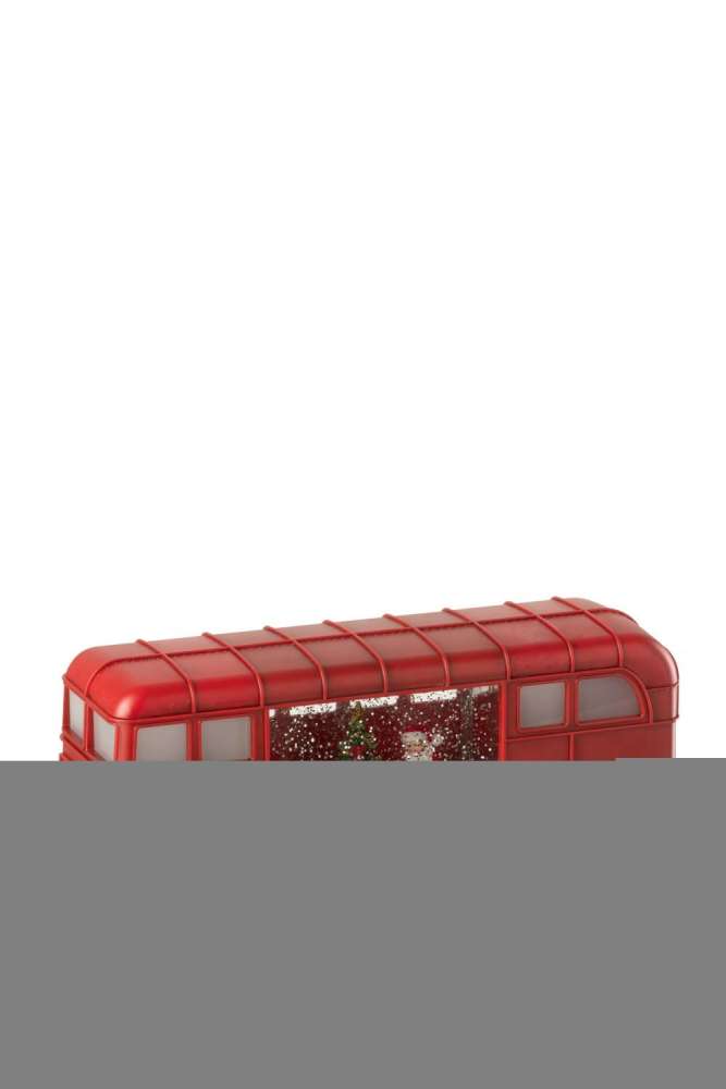 BUS LED +MUSIC SANTA CLAUS PLASTIC MULTICOLORED