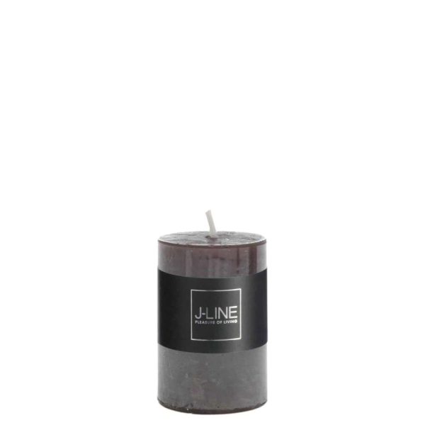 CYL. CANDLE BROWN/BLACK S18H