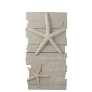 FRAME MAISON DE PLAGE WOOD LIGHT GREY/WHITE LARGE