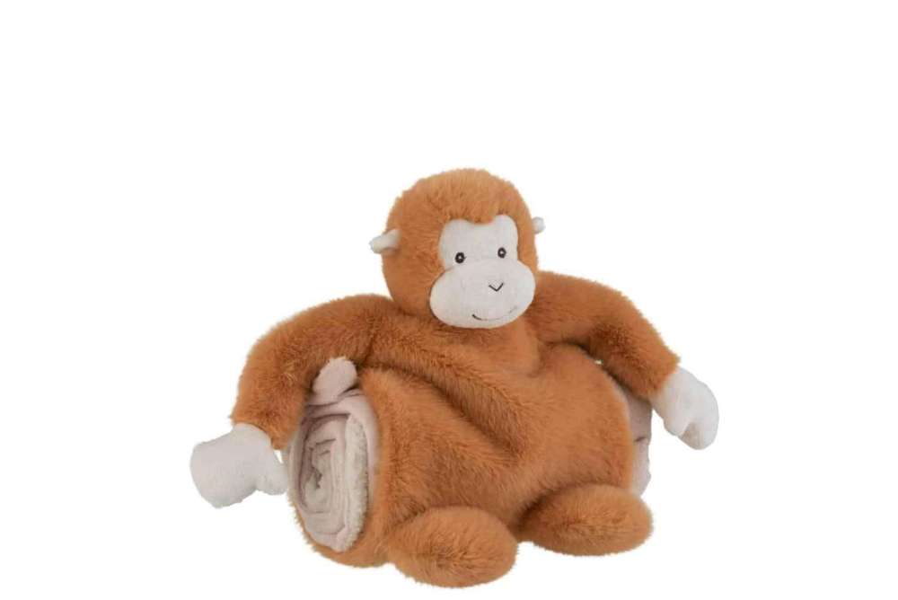 APE+BLANKET PLUSH BROWN